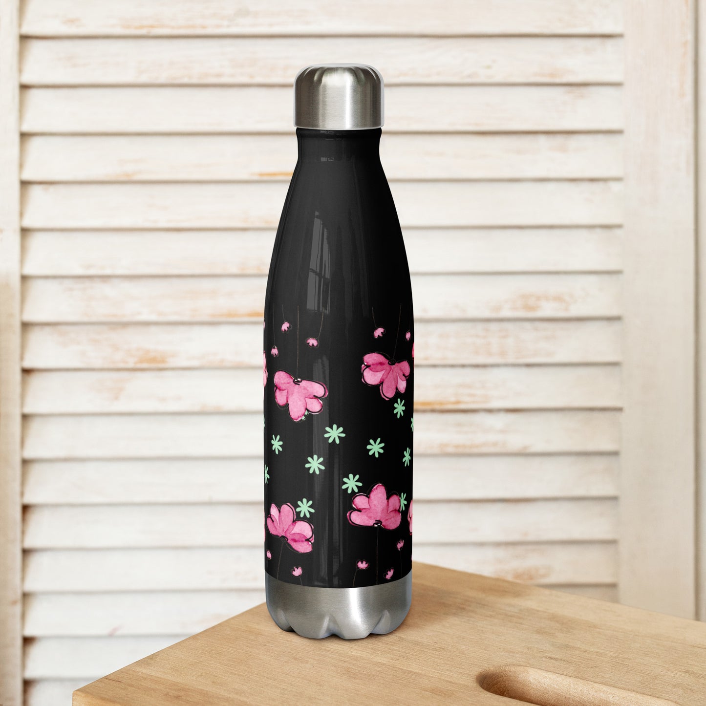 Gardenia Stainless Steel Water Bottle