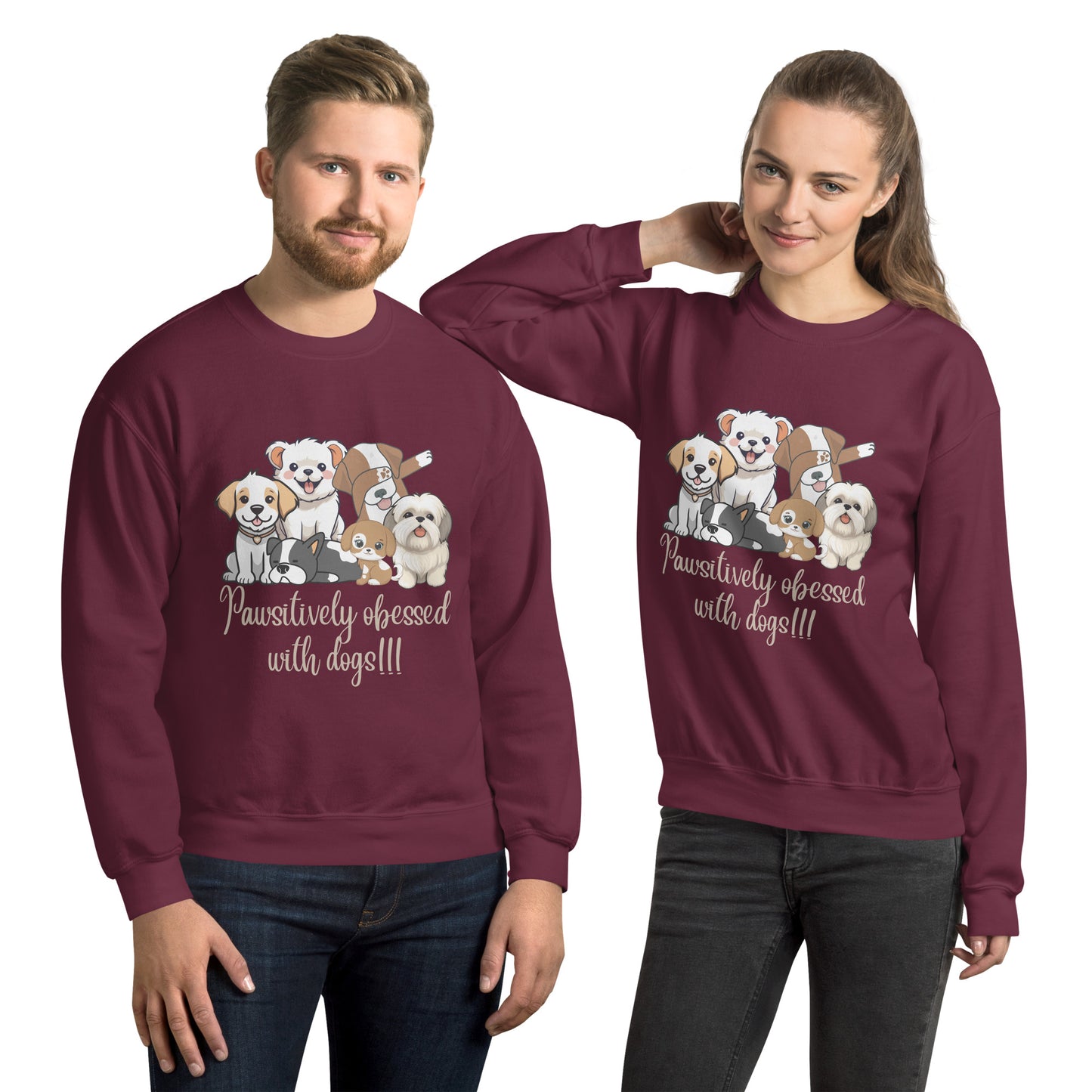 Pawsitively Dog Parents Unisex Sweatshirt