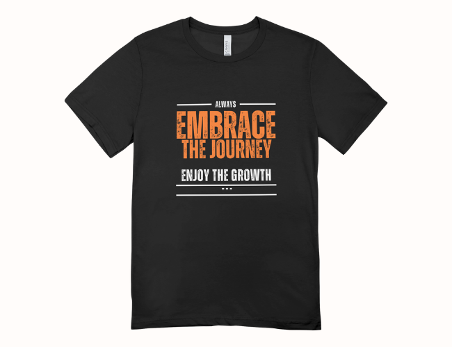 Embrace The Journey Dark Unisex t-shirt