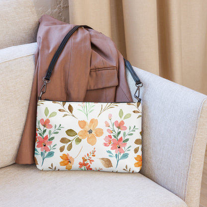 Spring Garden Crossbody Tote Bag