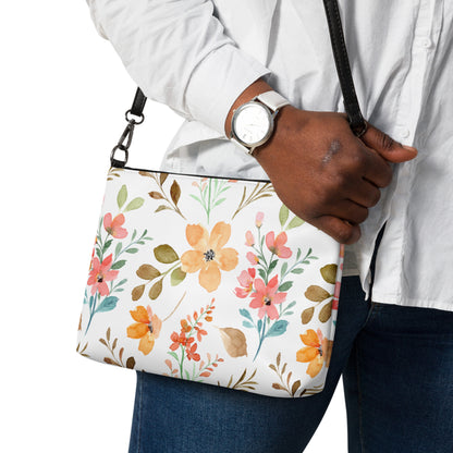 Spring Garden Crossbody Tote Bag