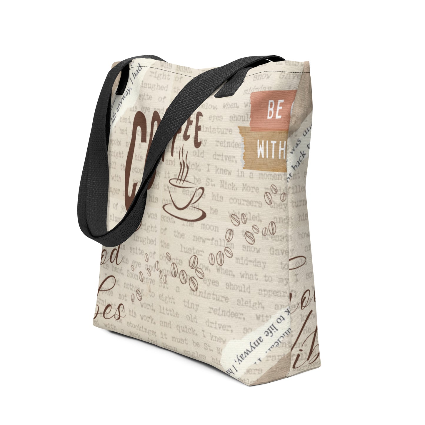 Good Vibes English Print Tote Bag