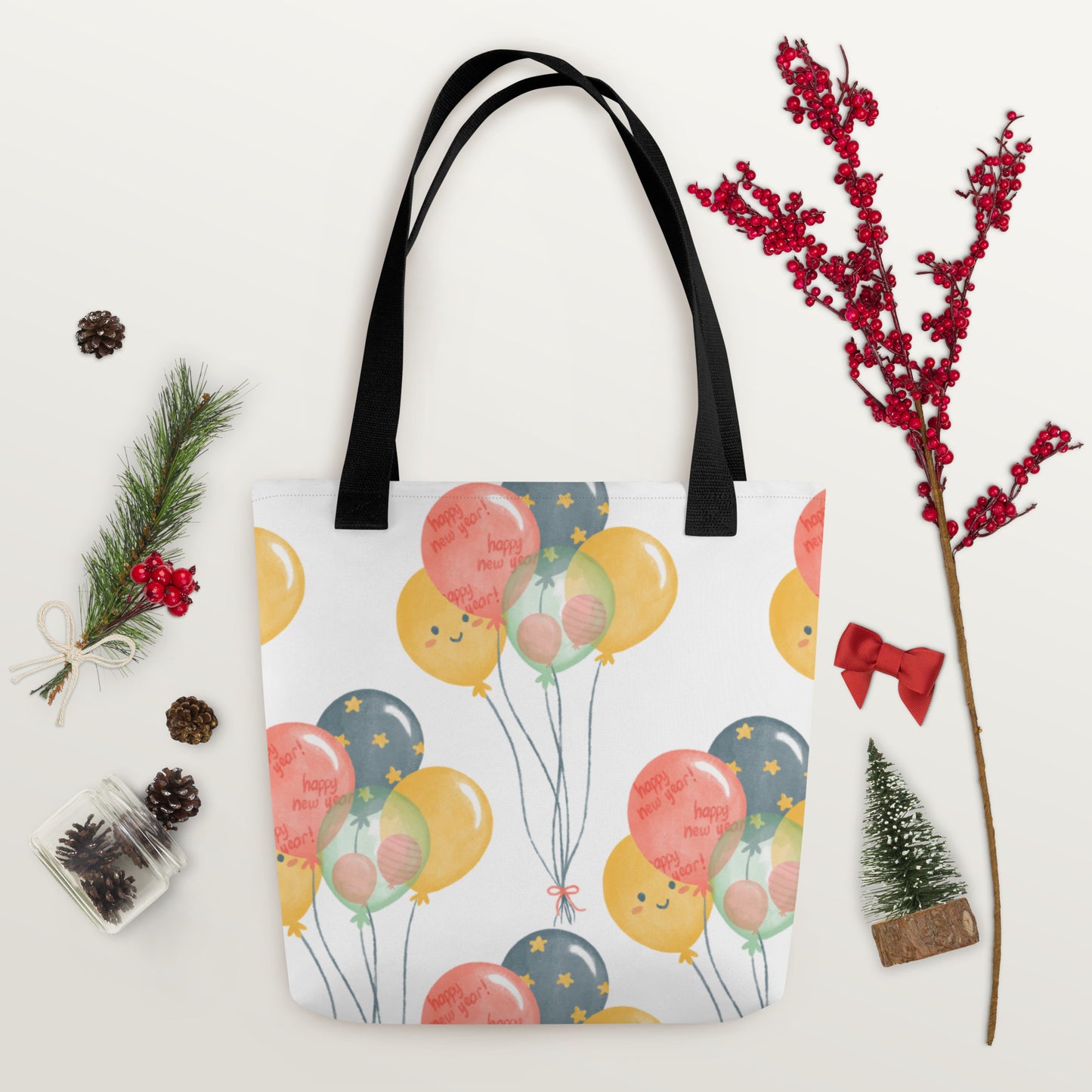 Balloon Bunch Printed Tote Bag