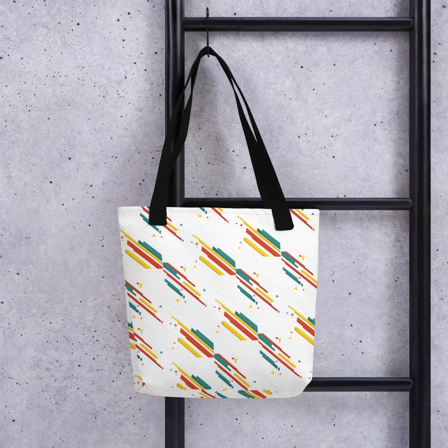 Slanting Shades Printed Tote Bag