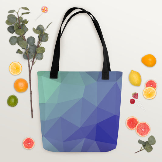 Geometrical Print Tote Bag