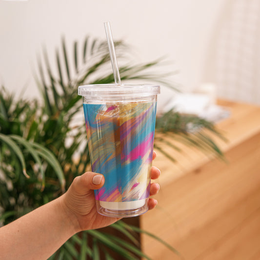 Azure Color Palette Plastic Tumbler