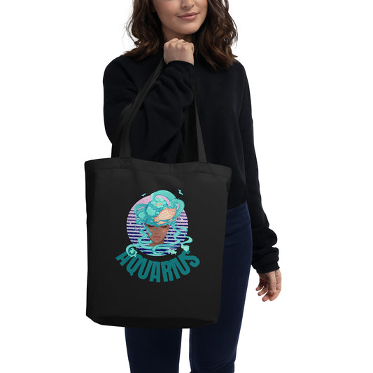 Aquarius Star Sign Eco Tote Bag