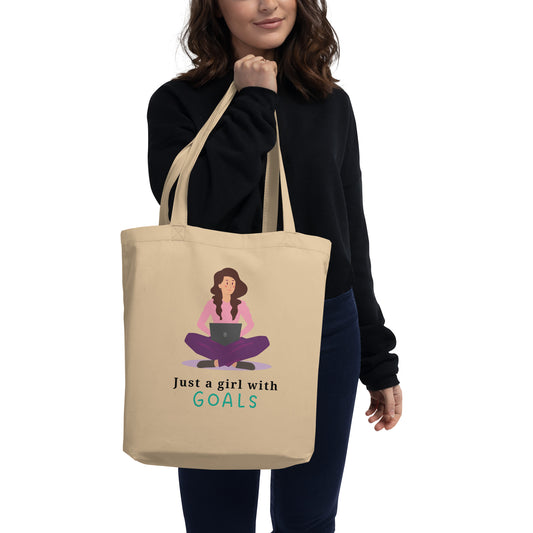 Girl With Goals Eco Tote Bag For Women