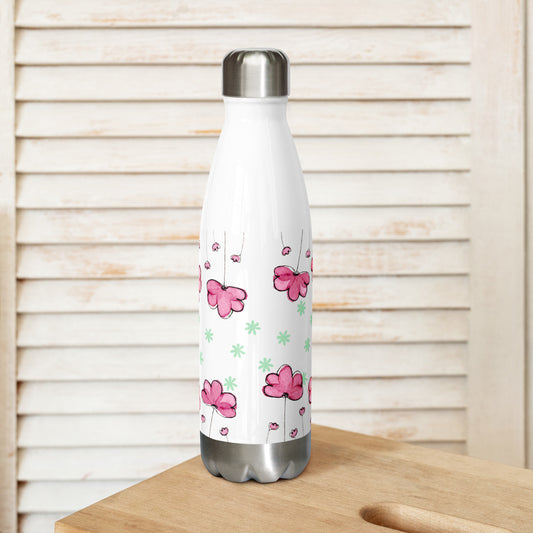 Gardenia Stainless Steel Water Bottle