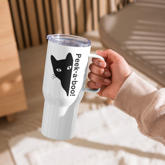 Peek-A-Boo! Travel Mug with a Handle