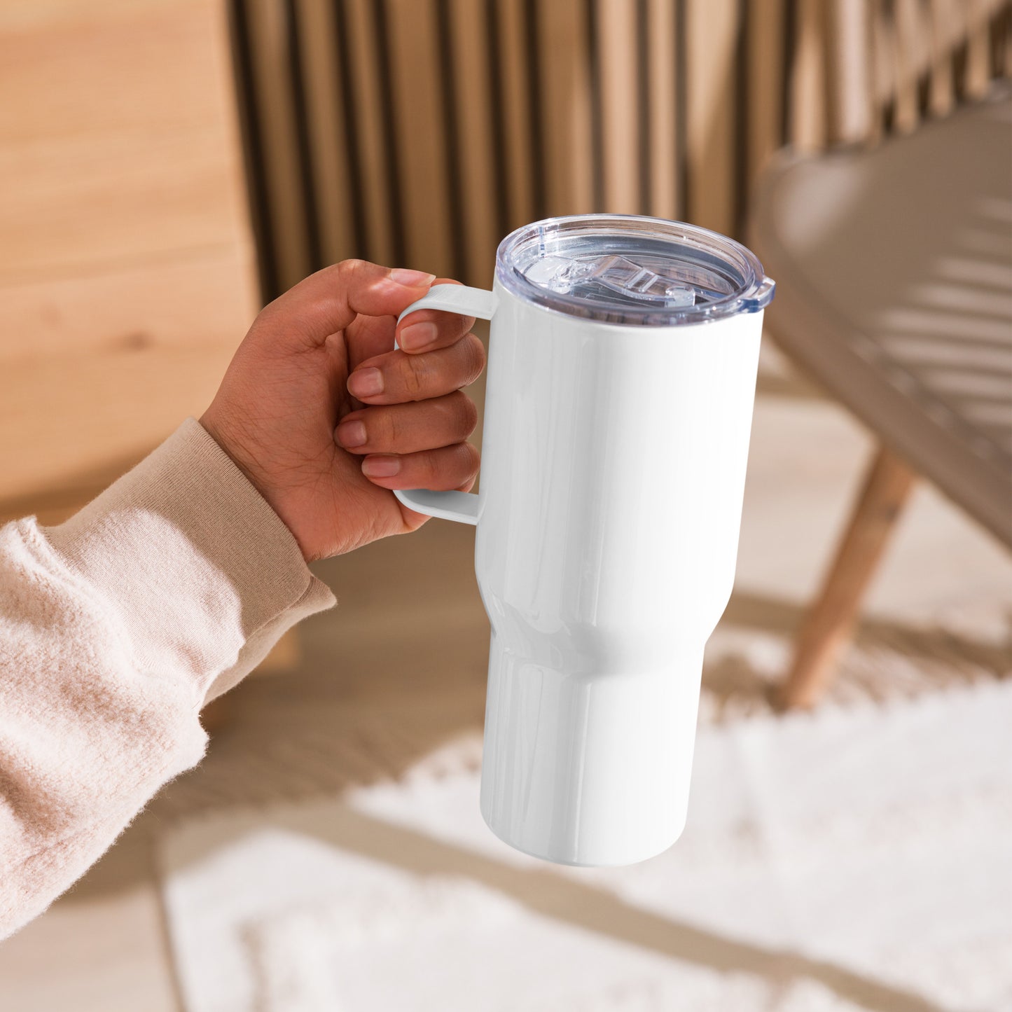 Nourish Your Soul Travel Mug with a Handle