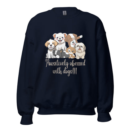 Pawsitively Dog Parents Unisex Sweatshirt
