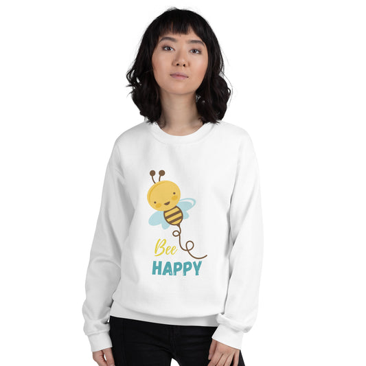 Bee Happy Unisex Sweatshirt