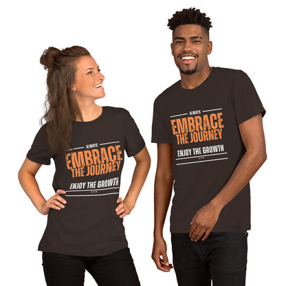 Embrace The Journey Dark Unisex t-shirt