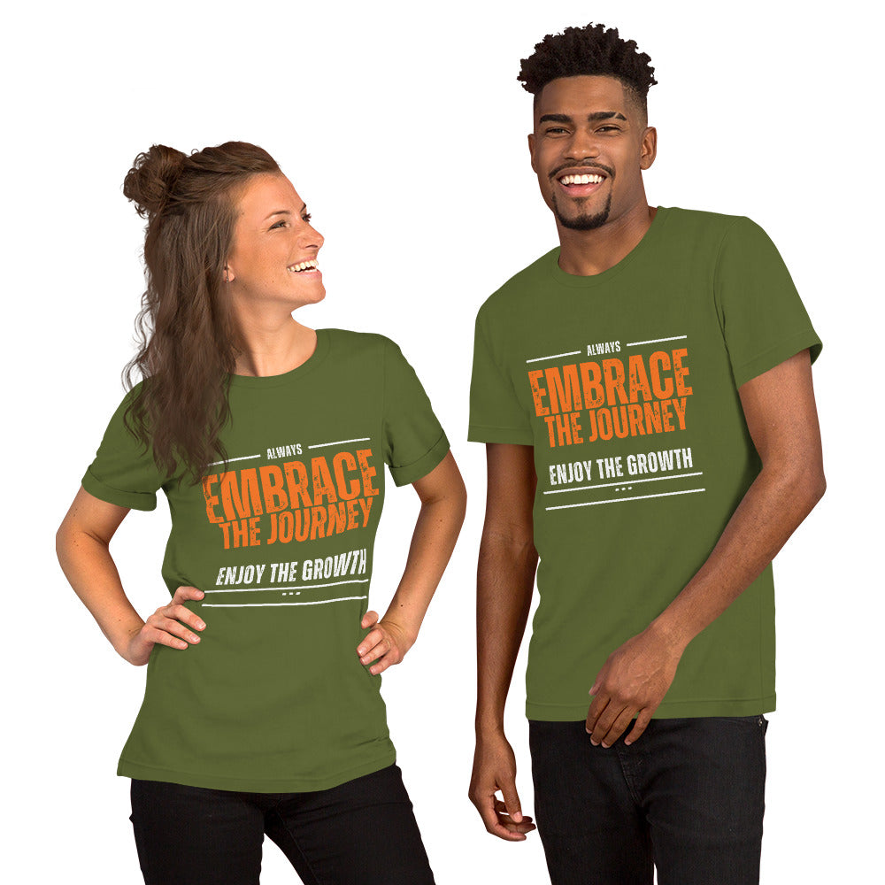 Embrace The Journey Dark Unisex t-shirt