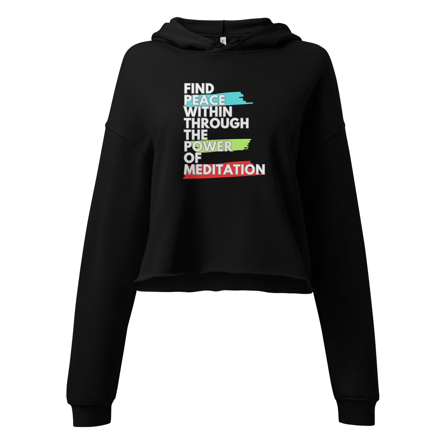 Power of Meditation Crop Hoodie