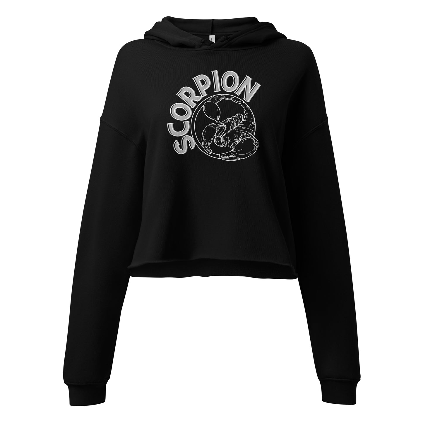 Scorpion Star Sign Crop Hoodie