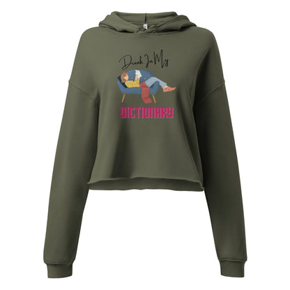 Drunk In Dictionary Crop Hoodie