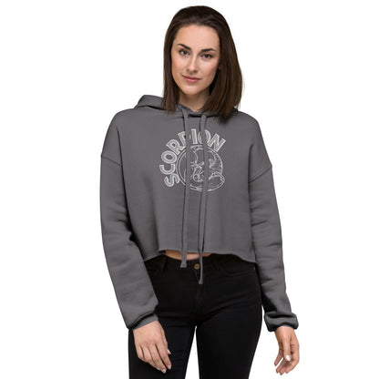 Scorpion Star Sign Crop Hoodie