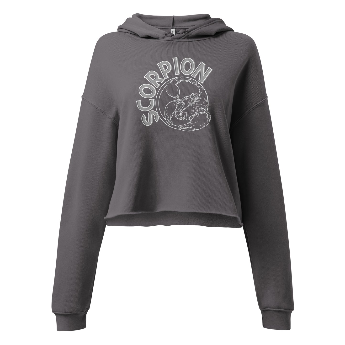 Scorpion Star Sign Crop Hoodie