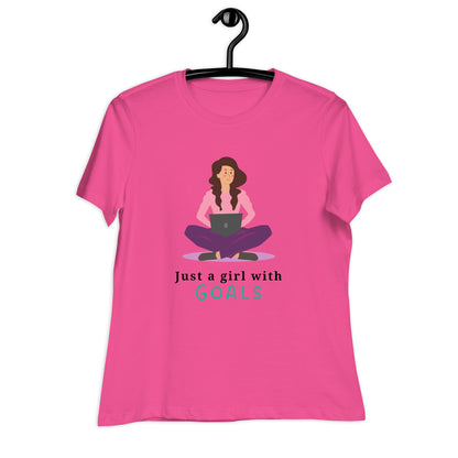 Girl With Goals Women's Relaxed T-Shirt