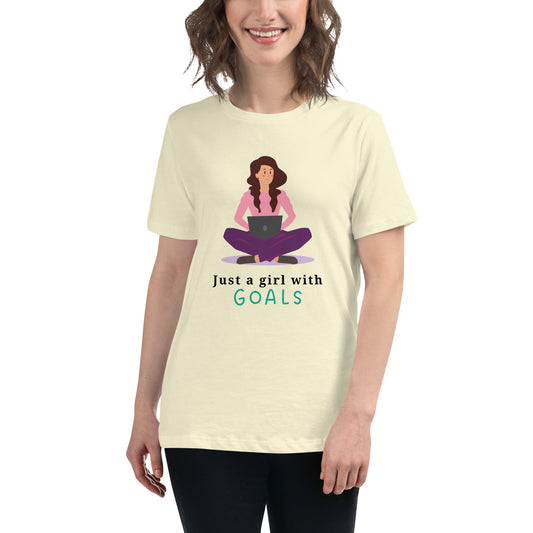 Girl With Goals Women's Relaxed T-Shirt