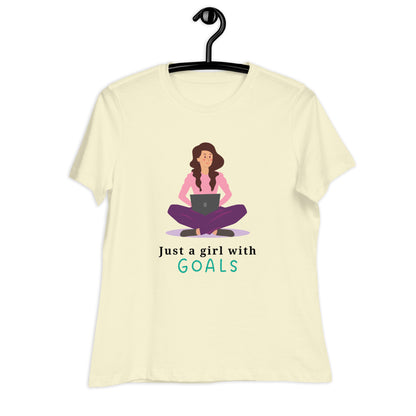 Girl With Goals Women's Relaxed T-Shirt