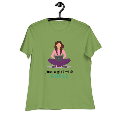 Girl With Goals Women's Relaxed T-Shirt